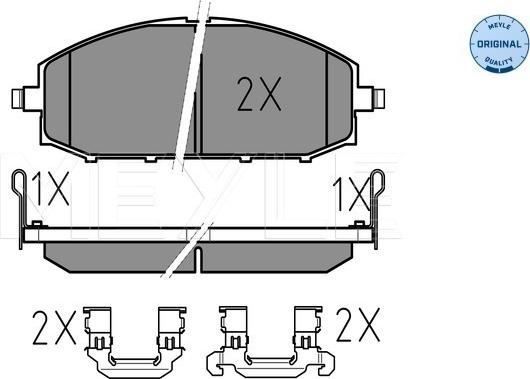 Meyle 025 236 1118/W - Гальмівні колодки, дискові гальма autozip.com.ua