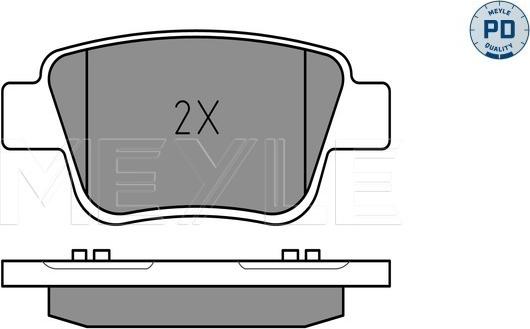 Meyle 025 236 2016/PD - Гальмівні колодки, дискові гальма autozip.com.ua