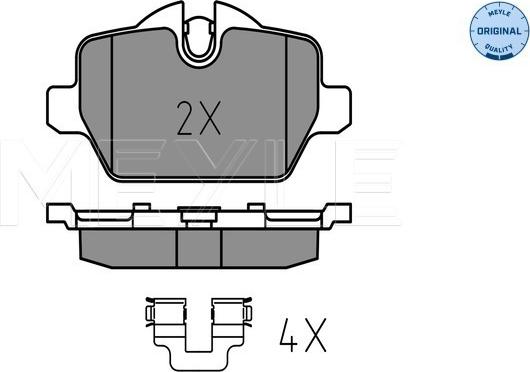 Meyle 025 236 2316 - Гальмівні колодки, дискові гальма autozip.com.ua