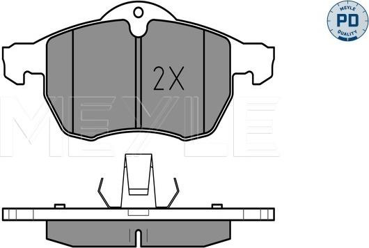 Meyle 025 230 5719/PD - Гальмівні колодки, дискові гальма autozip.com.ua