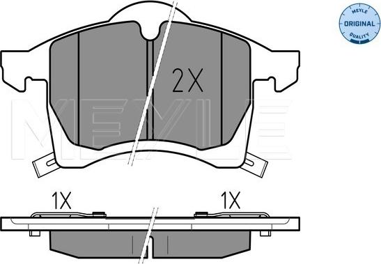 Meyle 025 230 5719/W - Гальмівні колодки, дискові гальма autozip.com.ua