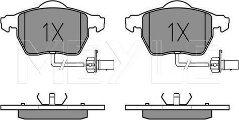 Meyle 025 230 1820/W - Гальмівні колодки, дискові гальма autozip.com.ua
