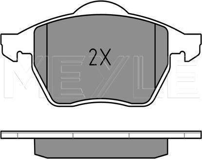 Meyle 025 230 1820/W - Гальмівні колодки, дискові гальма autozip.com.ua