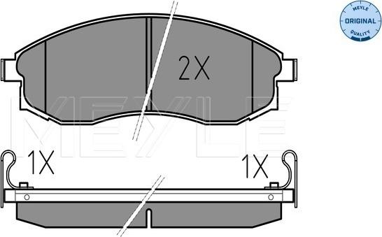 Meyle 025 230 8617/W - Гальмівні колодки, дискові гальма autozip.com.ua