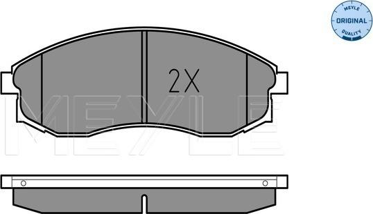 Meyle 025 230 8617/W - Гальмівні колодки, дискові гальма autozip.com.ua