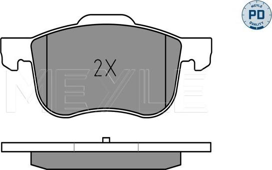 Meyle 025 230 7318/PD - Гальмівні колодки, дискові гальма autozip.com.ua