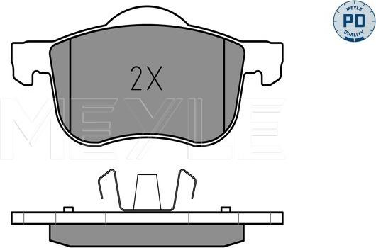 Meyle 025 230 7318/PD - Гальмівні колодки, дискові гальма autozip.com.ua