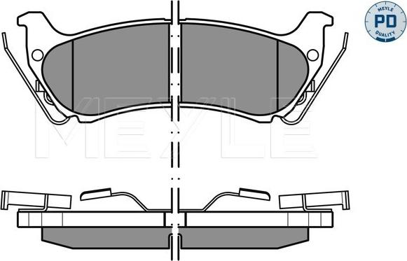 Meyle 025 231 9017/PD - Гальмівні колодки, дискові гальма autozip.com.ua