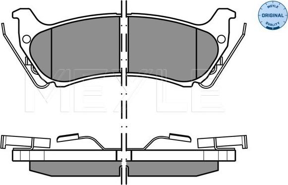 Meyle 025 231 9017/W - Гальмівні колодки, дискові гальма autozip.com.ua