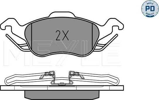 Meyle 025 231 5419/PD - Гальмівні колодки, дискові гальма autozip.com.ua