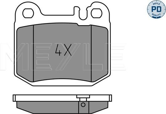 Meyle 025 231 5715/PD - Гальмівні колодки, дискові гальма autozip.com.ua