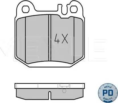 Meyle 025 231 5716/PD - Гальмівні колодки, дискові гальма autozip.com.ua