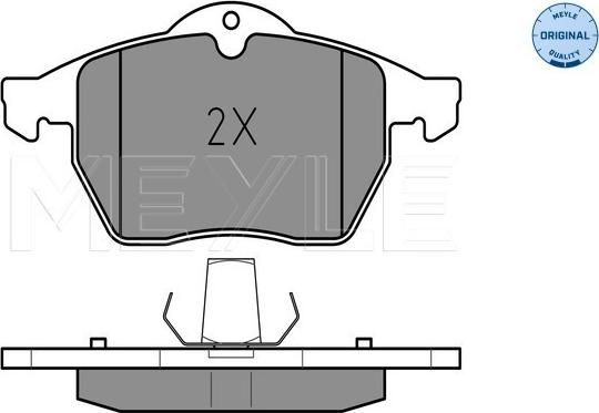 Meyle 025 231 1619/W - Гальмівні колодки, дискові гальма autozip.com.ua