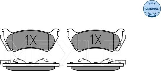 Meyle 025 231 8917/W - Гальмівні колодки, дискові гальма autozip.com.ua