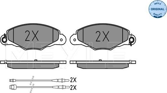 Meyle 025 231 3518/W - Гальмівні колодки, дискові гальма autozip.com.ua