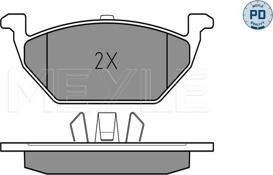 Meyle 025 231 3019/PD - Гальмівні колодки, дискові гальма autozip.com.ua