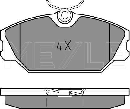 Meyle 025 231 7218 - Гальмівні колодки, дискові гальма autozip.com.ua
