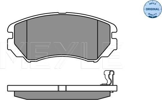 Meyle 025 238 9116/W - Гальмівні колодки, дискові гальма autozip.com.ua