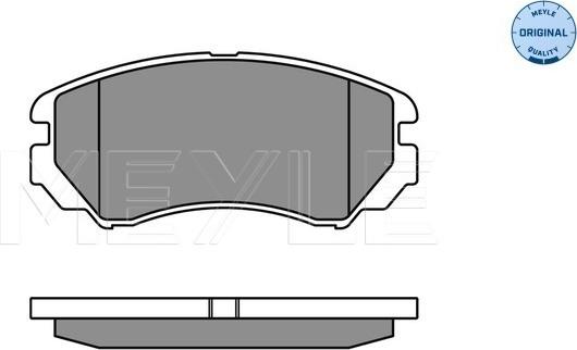 Meyle 025 238 9116/W - Гальмівні колодки, дискові гальма autozip.com.ua