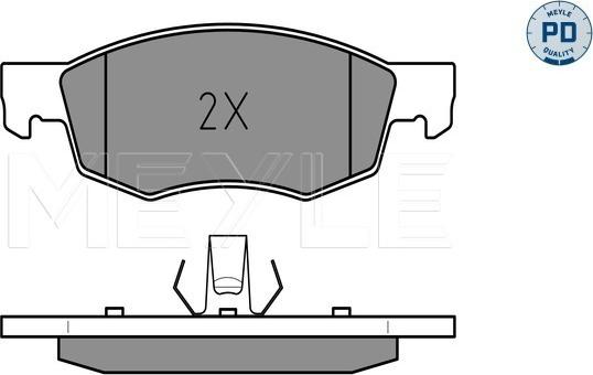 Meyle 025 238 4218/PD - Гальмівні колодки, дискові гальма autozip.com.ua