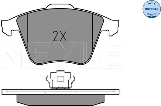 Meyle 025 238 0120/W - Гальмівні колодки, дискові гальма autozip.com.ua