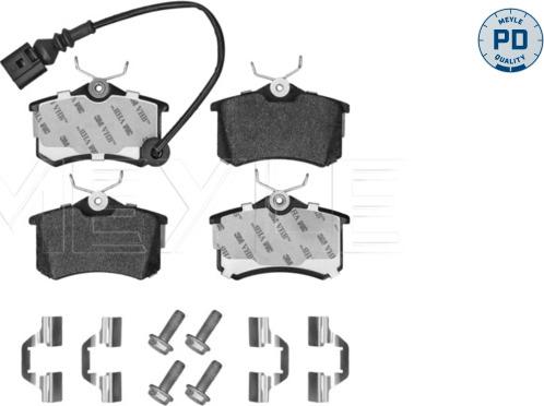 Meyle 025 238 2317/PD - Гальмівні колодки, дискові гальма autozip.com.ua