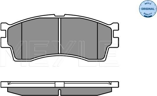 Meyle 025 238 7316/W - Гальмівні колодки, дискові гальма autozip.com.ua