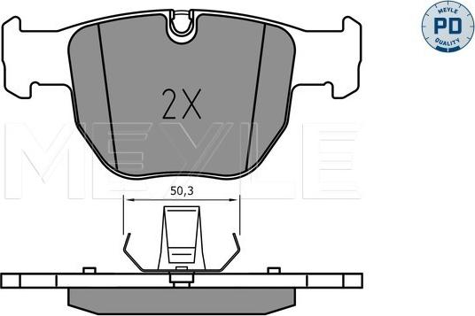 Meyle 025 233 9719/PD - Гальмівні колодки, дискові гальма autozip.com.ua