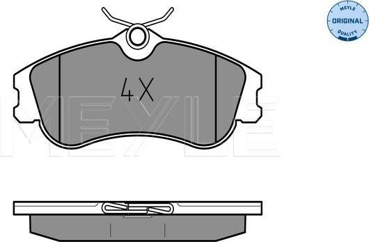 Meyle 025 233 4619 - Гальмівні колодки, дискові гальма autozip.com.ua