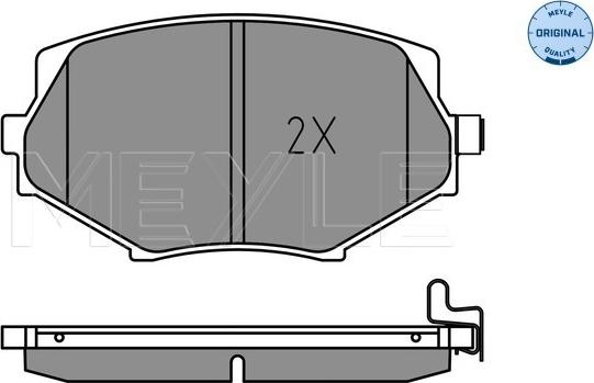 Meyle 025 233 5414 - Гальмівні колодки, дискові гальма autozip.com.ua