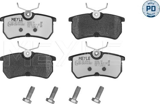 Meyle 025 233 5314/PD - Гальмівні колодки, дискові гальма autozip.com.ua