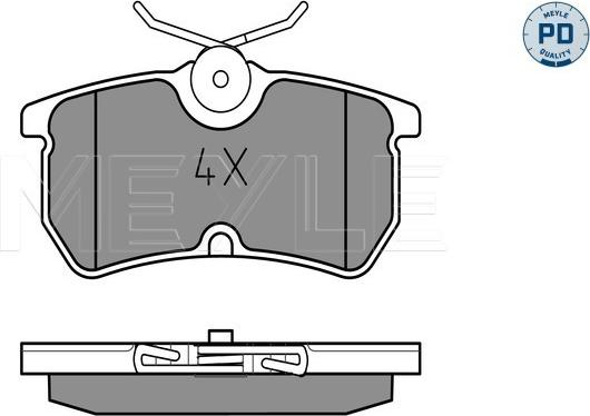 Meyle 025 233 5314/PD - Гальмівні колодки, дискові гальма autozip.com.ua