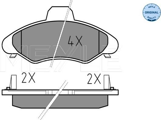 Meyle 025 233 0018/W - Гальмівні колодки, дискові гальма autozip.com.ua