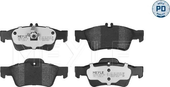 Meyle 025 233 3416/PD - Гальмівні колодки, дискові гальма autozip.com.ua