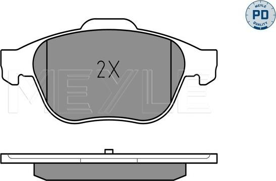 Meyle 025 232 4518/PD - Гальмівні колодки, дискові гальма autozip.com.ua