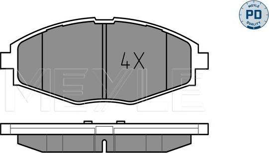 Meyle 025 232 4117/PD - Гальмівні колодки, дискові гальма autozip.com.ua