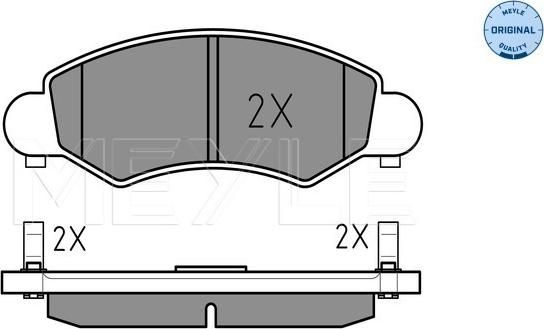 Meyle 025 232 5316/W - Гальмівні колодки, дискові гальма autozip.com.ua