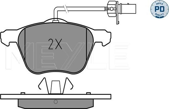 Meyle 025 232 6920/PD - Гальмівні колодки, дискові гальма autozip.com.ua