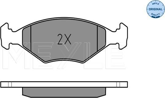 Meyle 025 232 2018/W - Гальмівні колодки, дискові гальма autozip.com.ua