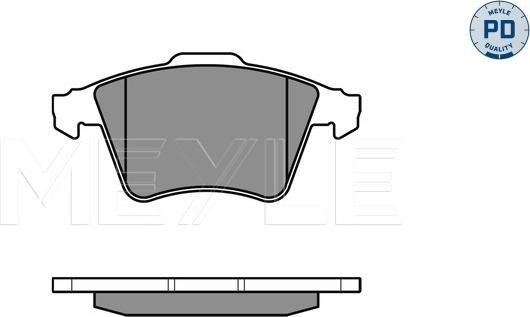 Meyle 025 237 4919/PD - Гальмівні колодки, дискові гальма autozip.com.ua