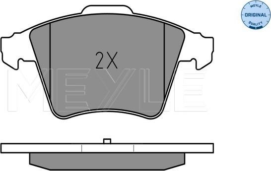 Meyle 025 237 4619/W - Гальмівні колодки, дискові гальма autozip.com.ua