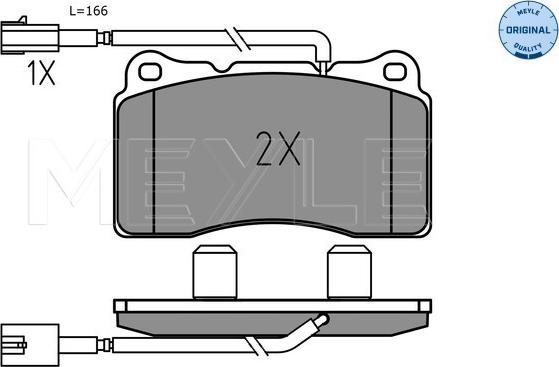 Meyle 025 237 5716 - Гальмівні колодки, дискові гальма autozip.com.ua