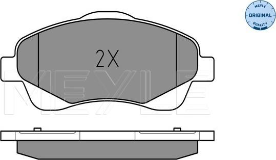 Meyle 025 237 6819/W - Гальмівні колодки, дискові гальма autozip.com.ua