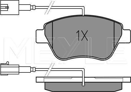 Meyle 025 237 0517/W - Гальмівні колодки, дискові гальма autozip.com.ua
