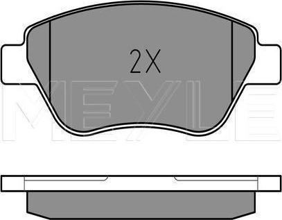 Meyle 025 237 0617/W - Гальмівні колодки, дискові гальма autozip.com.ua