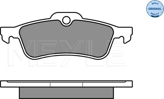 Meyle 025 237 1616 - Гальмівні колодки, дискові гальма autozip.com.ua