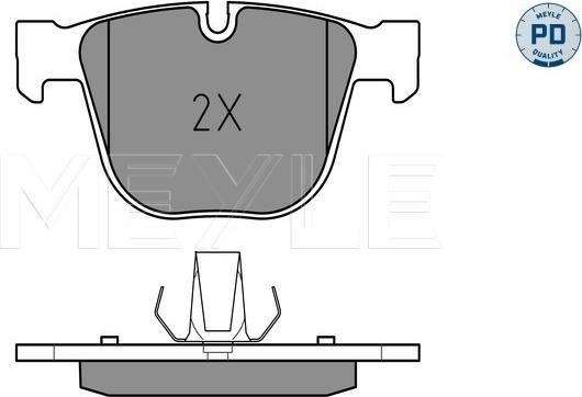 Meyle 025 237 3017/PD - Гальмівні колодки, дискові гальма autozip.com.ua