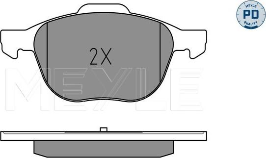 Meyle 025 237 2318/PD - Гальмівні колодки, дискові гальма autozip.com.ua