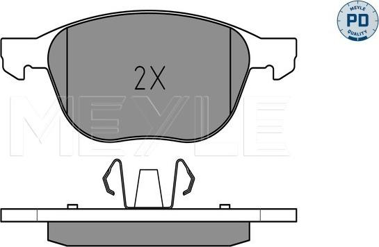 Meyle 025 237 2318/PD - Гальмівні колодки, дискові гальма autozip.com.ua