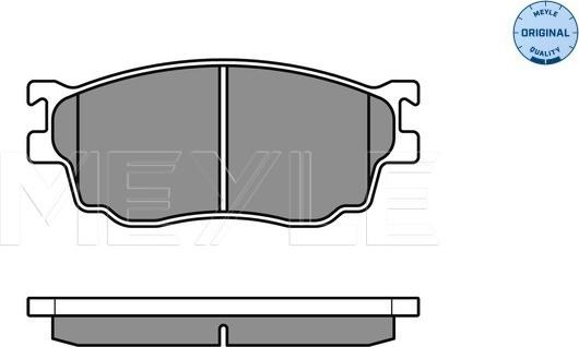 Meyle 025 237 7716/W - Гальмівні колодки, дискові гальма autozip.com.ua